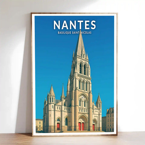 Affiche - Nantes - Basilique Saint-Nicolas