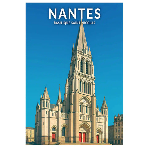 Affiche - Nantes - Basilique Saint-Nicolas