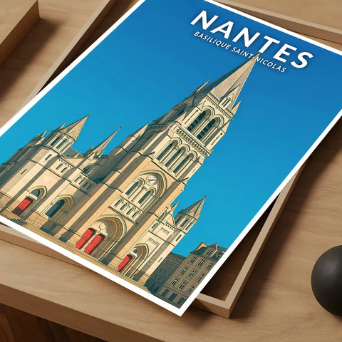 Affiche - Nantes - Basilique Saint-Nicolas