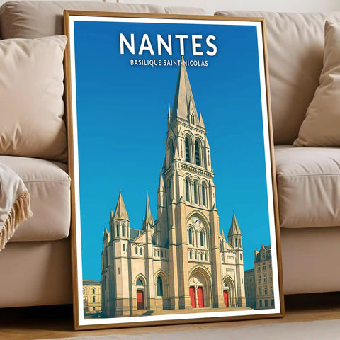 Affiche - Nantes - Basilique Saint-Nicolas