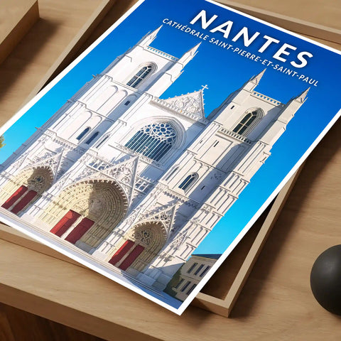 Affiche - Nantes - Cathédrale Saint-Pierre-et-Saint-Paul