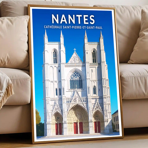 Affiche - Nantes - Cathédrale Saint-Pierre-et-Saint-Paul