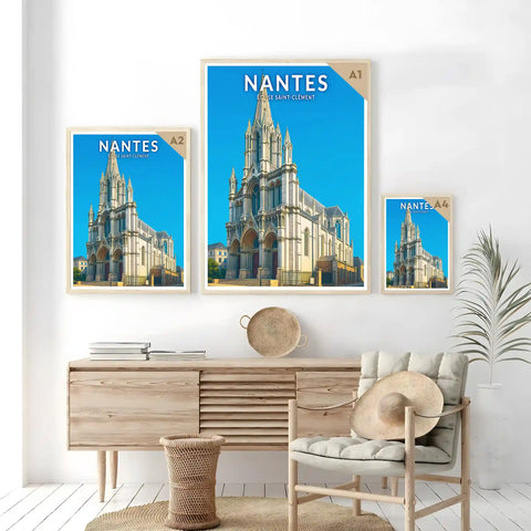 Affiche - Nantes - Église Saint-Clément