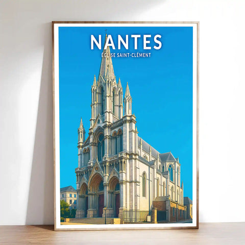Affiche - Nantes - Église Saint-Clément
