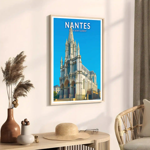 Affiche - Nantes - Église Saint-Clément