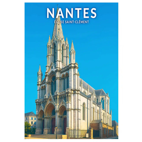 Affiche - Nantes - Église Saint-Clément