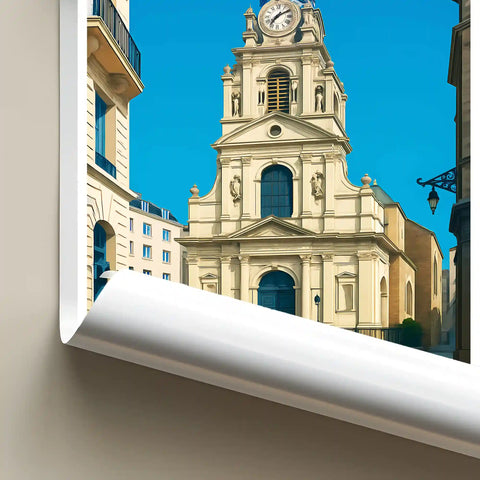 Affiche - Nantes - Église Sainte-Croix