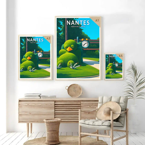 Affiche - Nantes - Jardin des Plantes