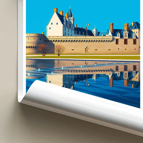 Affiche - Nantes - Le Miroir d'Eau