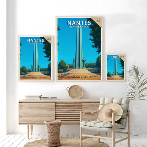 Affiche - Nantes - Monument aux 50 Otages