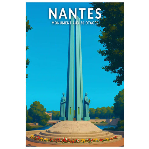 Affiche - Nantes - Monument aux 50 Otages