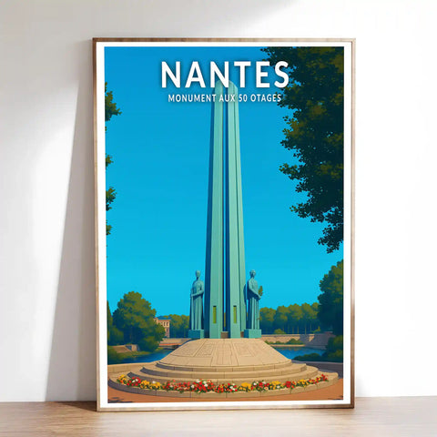 Affiche - Nantes - Monument aux 50 Otages
