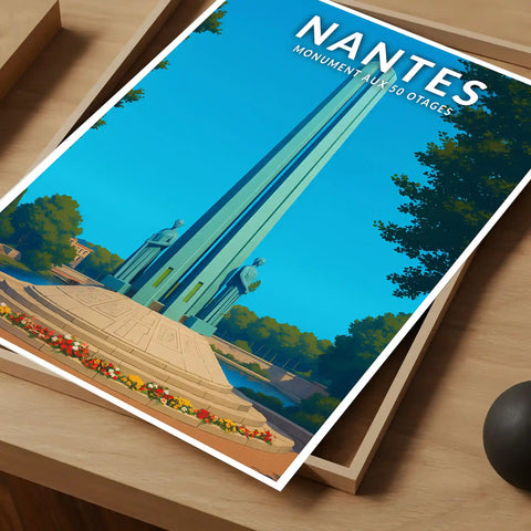 Affiche - Nantes - Monument aux 50 Otages