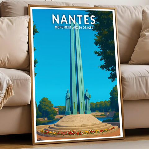 Affiche - Nantes - Monument aux 50 Otages