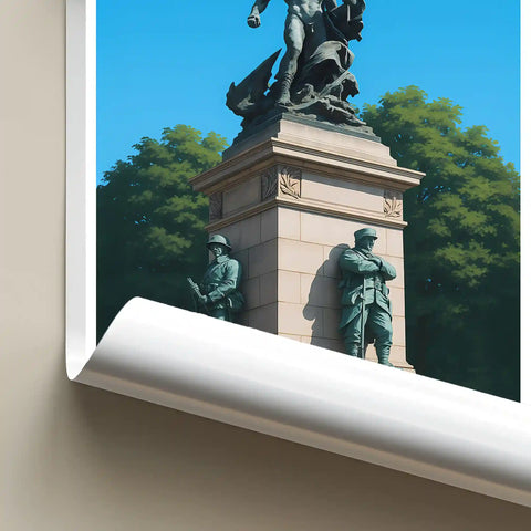Affiche - Nantes - Monument aux morts de la guerre de 1870