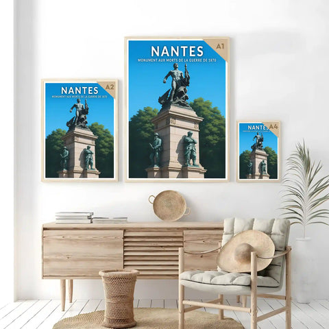 Affiche - Nantes - Monument aux morts de la guerre de 1870