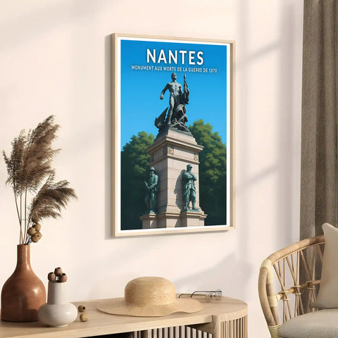 Affiche - Nantes - Monument aux morts de la guerre de 1870