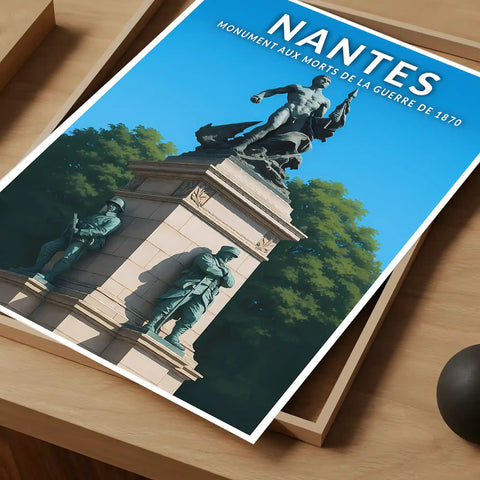 Affiche - Nantes - Monument aux morts de la guerre de 1870