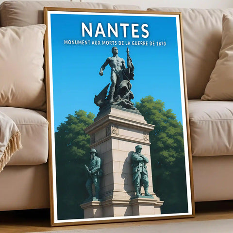 Affiche - Nantes - Monument aux morts de la guerre de 1870
