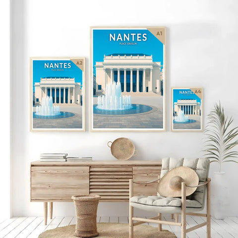 Affiche - Nantes - Place Graslin