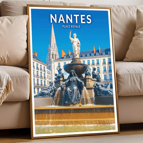 Affiche - Nantes - Place Royale