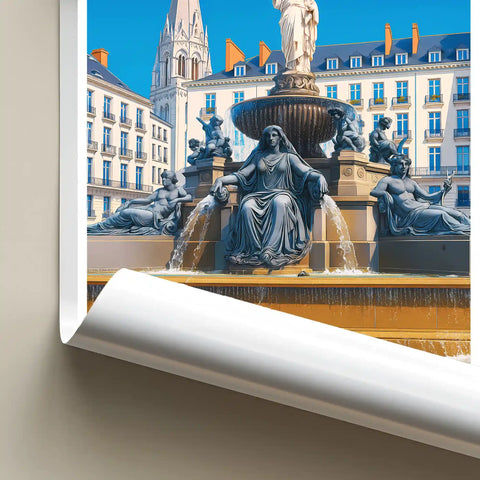Affiche - Nantes - Place Royale