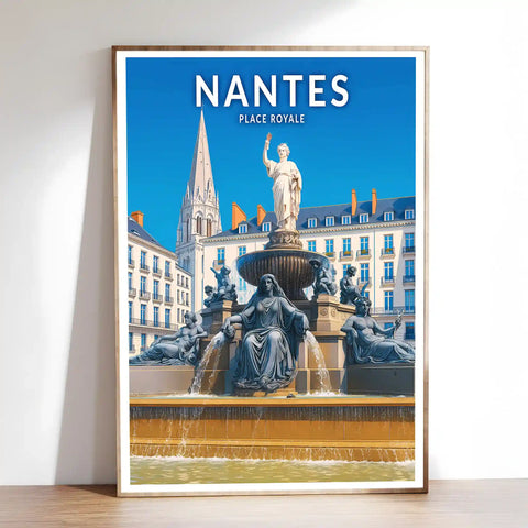 Affiche - Nantes - Place Royale