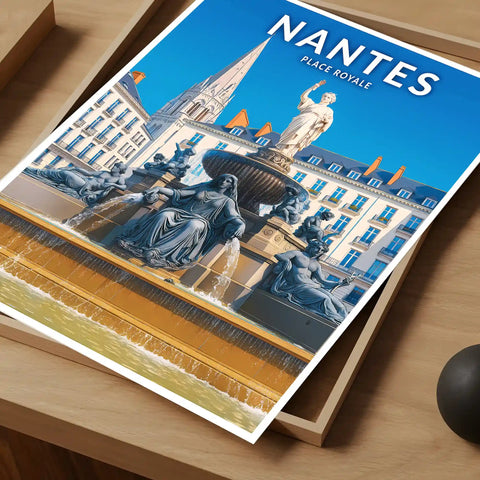 Affiche - Nantes - Place Royale