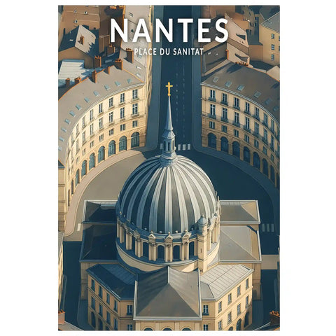 Affiche - Nantes - Place du Sanitat