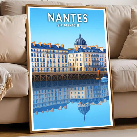 Affiche - Nantes - Quai de la Fosse