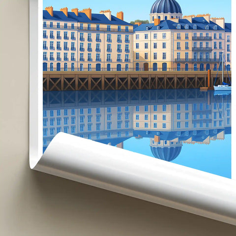 Affiche - Nantes - Quai de la Fosse