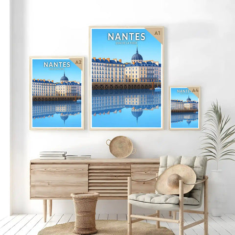 Affiche - Nantes - Quai de la Fosse