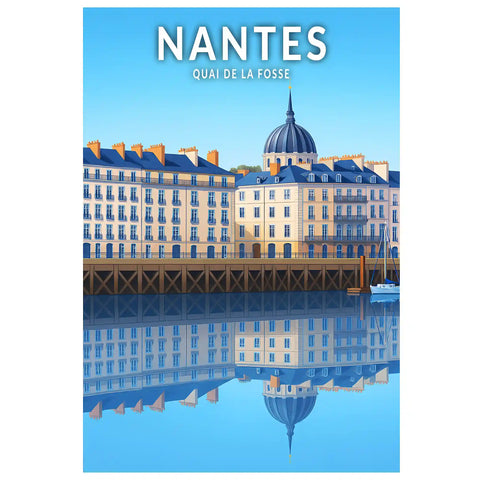 Affiche - Nantes - Quai de la Fosse