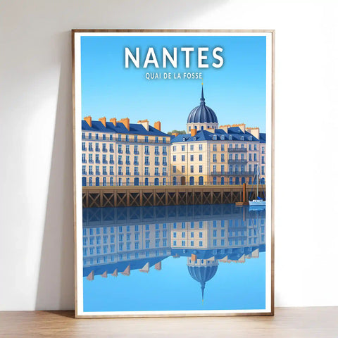 Affiche - Nantes - Quai de la Fosse