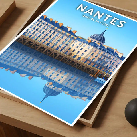 Affiche - Nantes - Quai de la Fosse