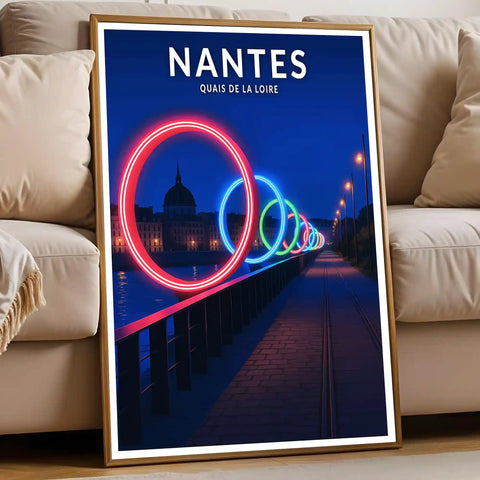 Affiche - Nantes - Quais de la Loire