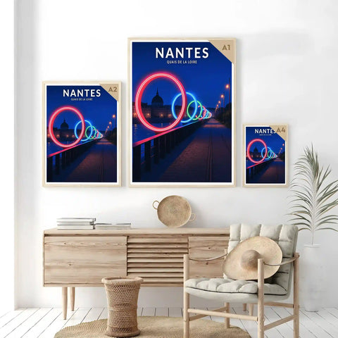 Affiche - Nantes - Quais de la Loire