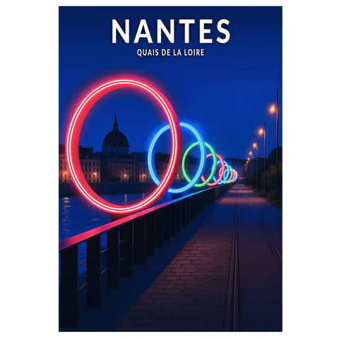 Affiche - Nantes - Quais de la Loire