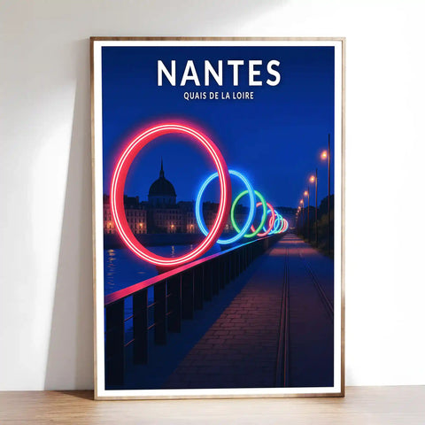 Affiche - Nantes - Quais de la Loire