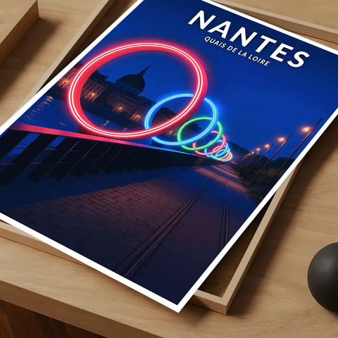 Affiche - Nantes - Quais de la Loire