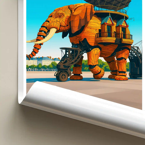 Affiche - Nantes - île aux Machines