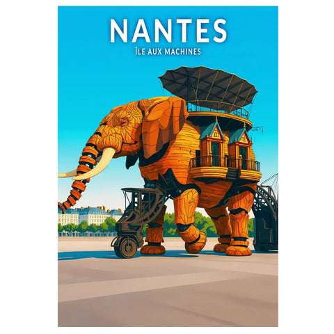 Affiche - Nantes - île aux Machines