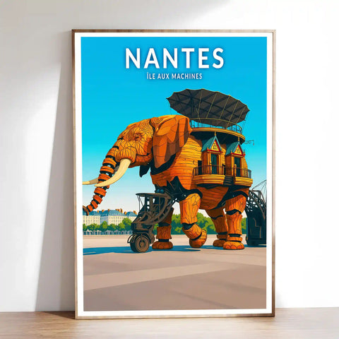 Affiche - Nantes - île aux Machines