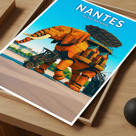Affiche - Nantes - île aux Machines