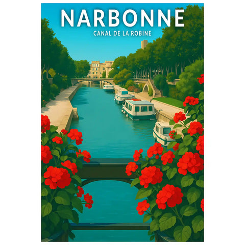Affiche - Narbonne - Canal de la Robine