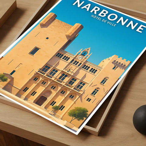 Affiche - Narbonne - Hôtel de Ville