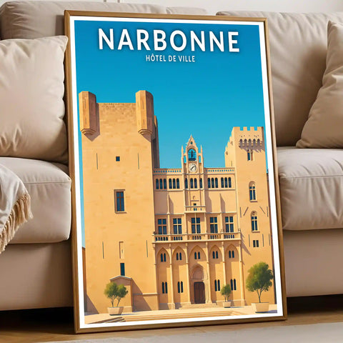 Affiche - Narbonne - Hôtel de Ville