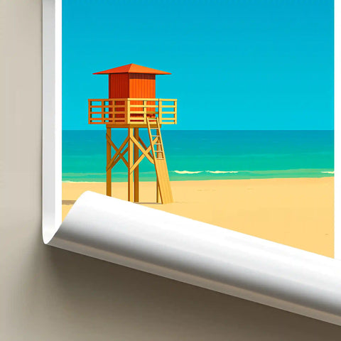 Affiche - Narbonne - La Plage