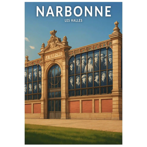 Affiche - Narbonne - Les Halles