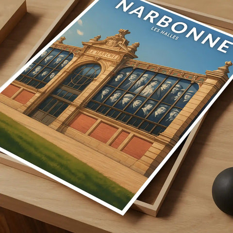 Affiche - Narbonne - Les Halles